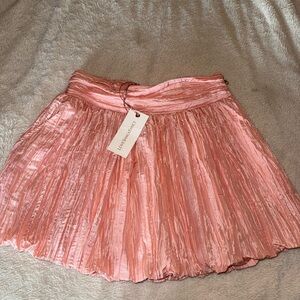 LoveShackFancy Pink Mini Skirt